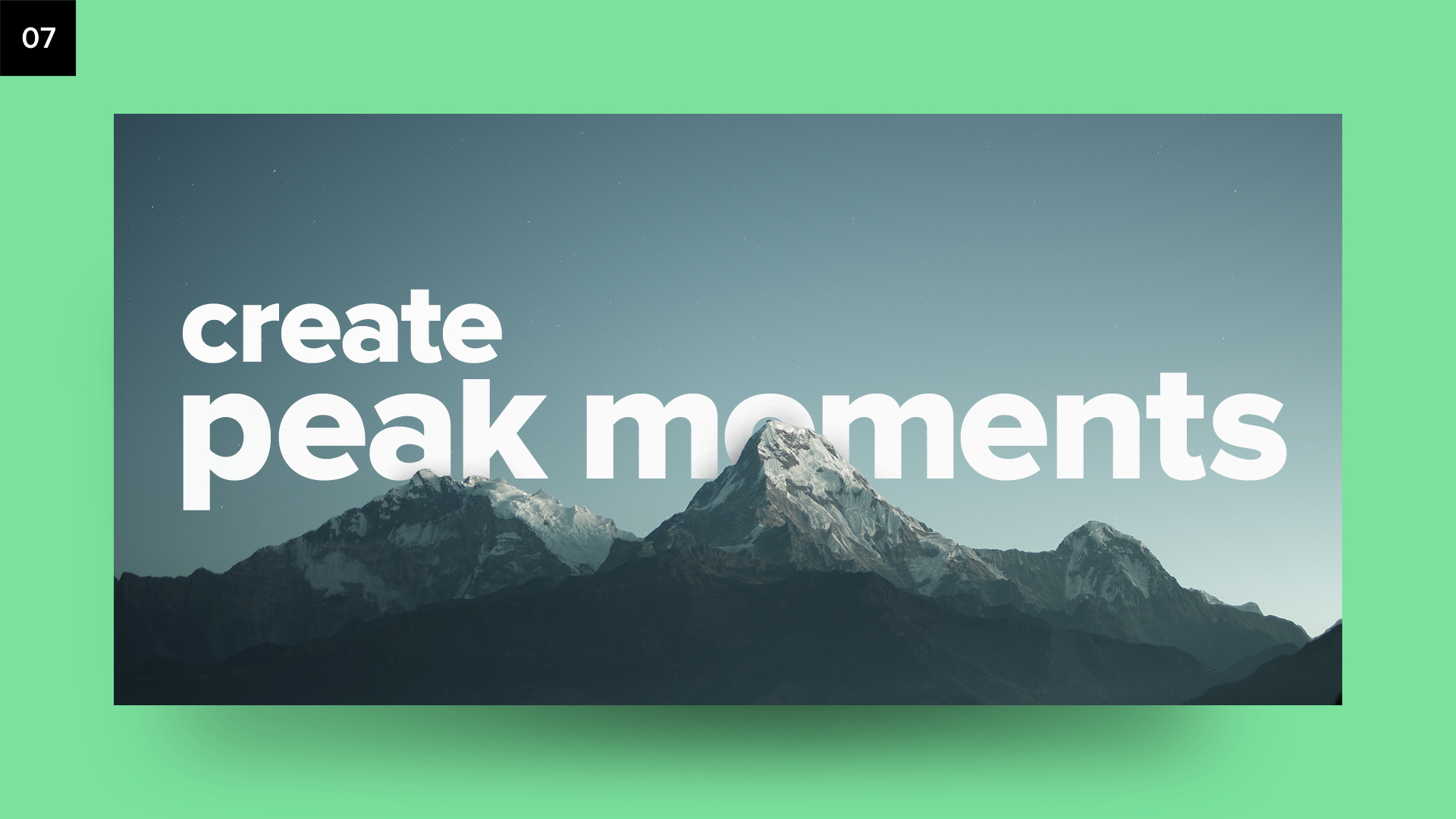 Create Peak Moments