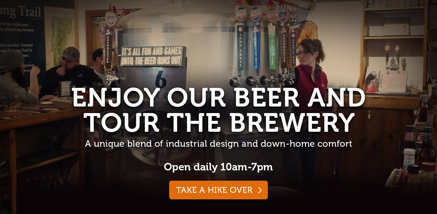 Long Trail pub where you can enjoy select beers coming directly from their brewhouse upstairs